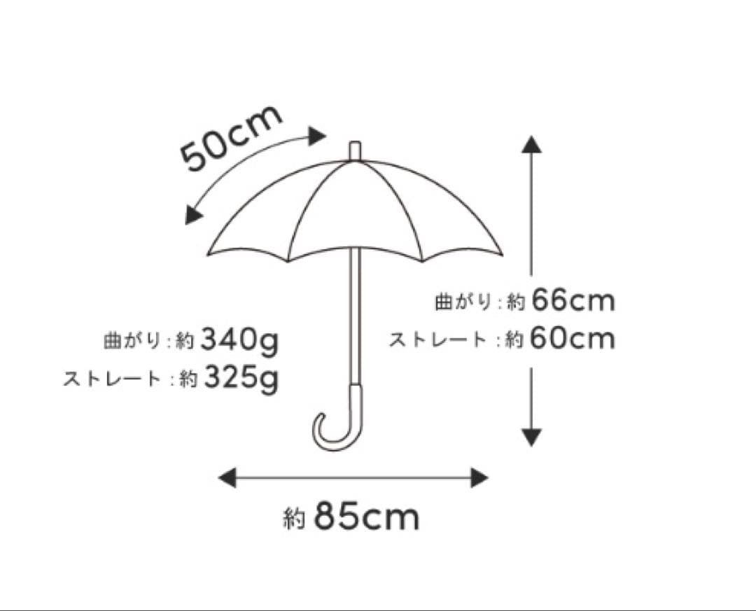 サンバリア100 日傘　2段折 フリル ホワイト 白　木曲がり手元 完全遮光