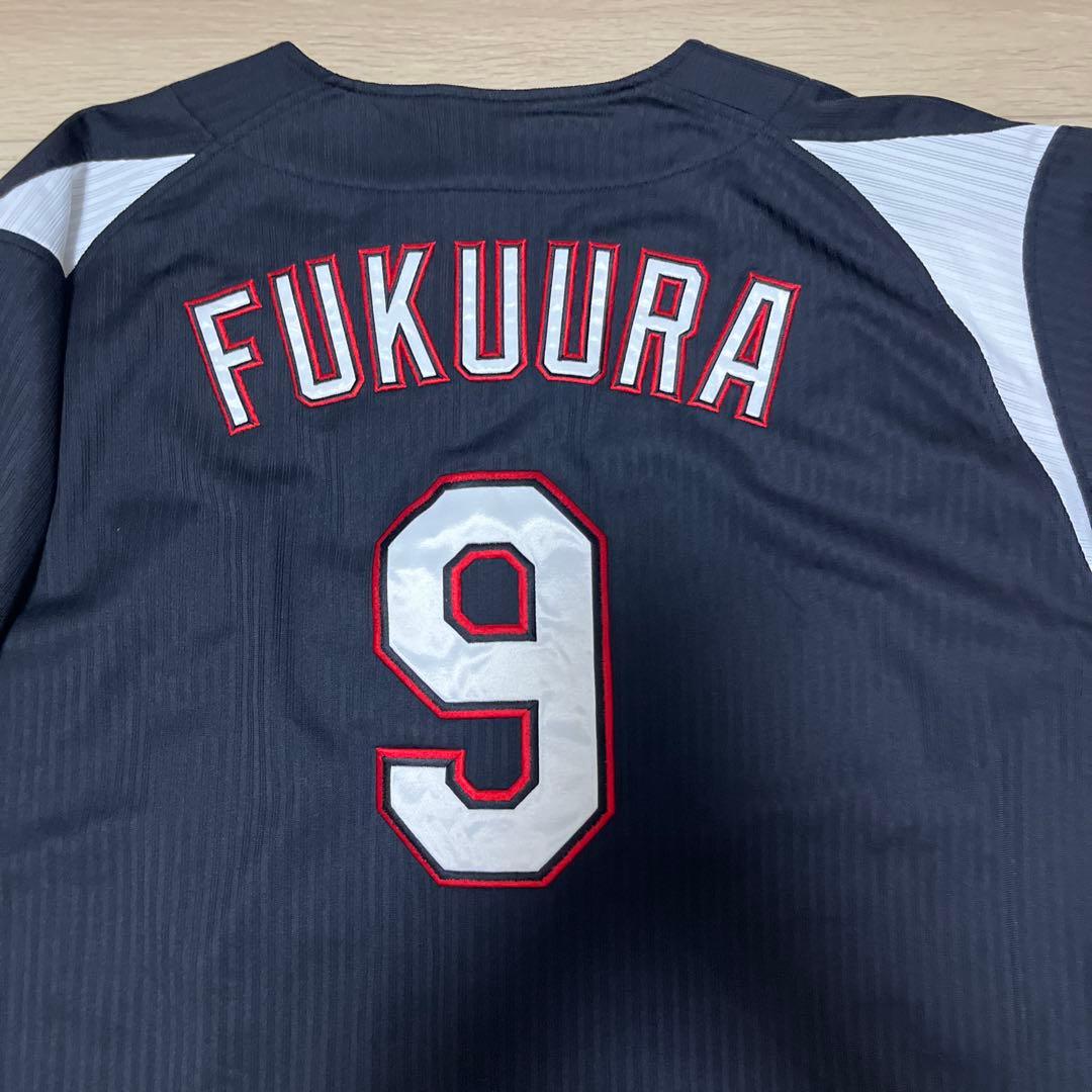 千葉ロッテマリーンズ　福浦　ビジターユニフォーム　刺繍ユニフォーム