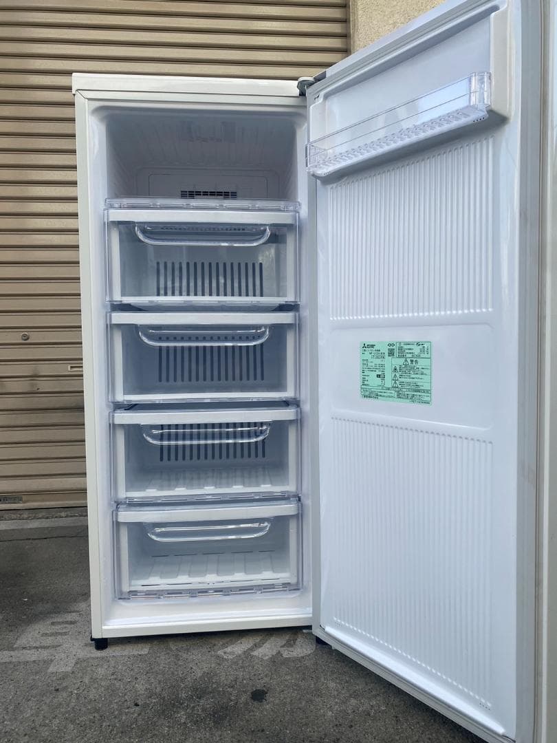 A593♠️三菱 冷凍庫 フリーザー 121L スリムタイプ【MF-U12H-W