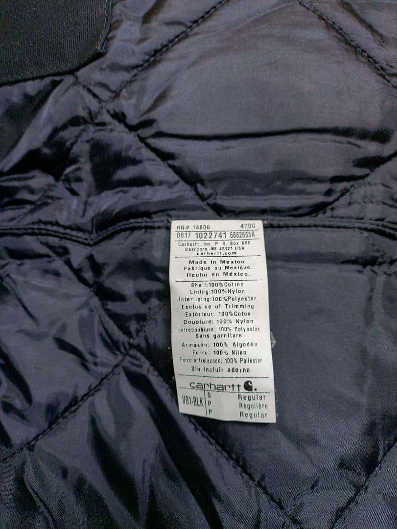 ❒Carhartt ダックベスト【 黒】✨USED美品❴メキ製旧タグ❵