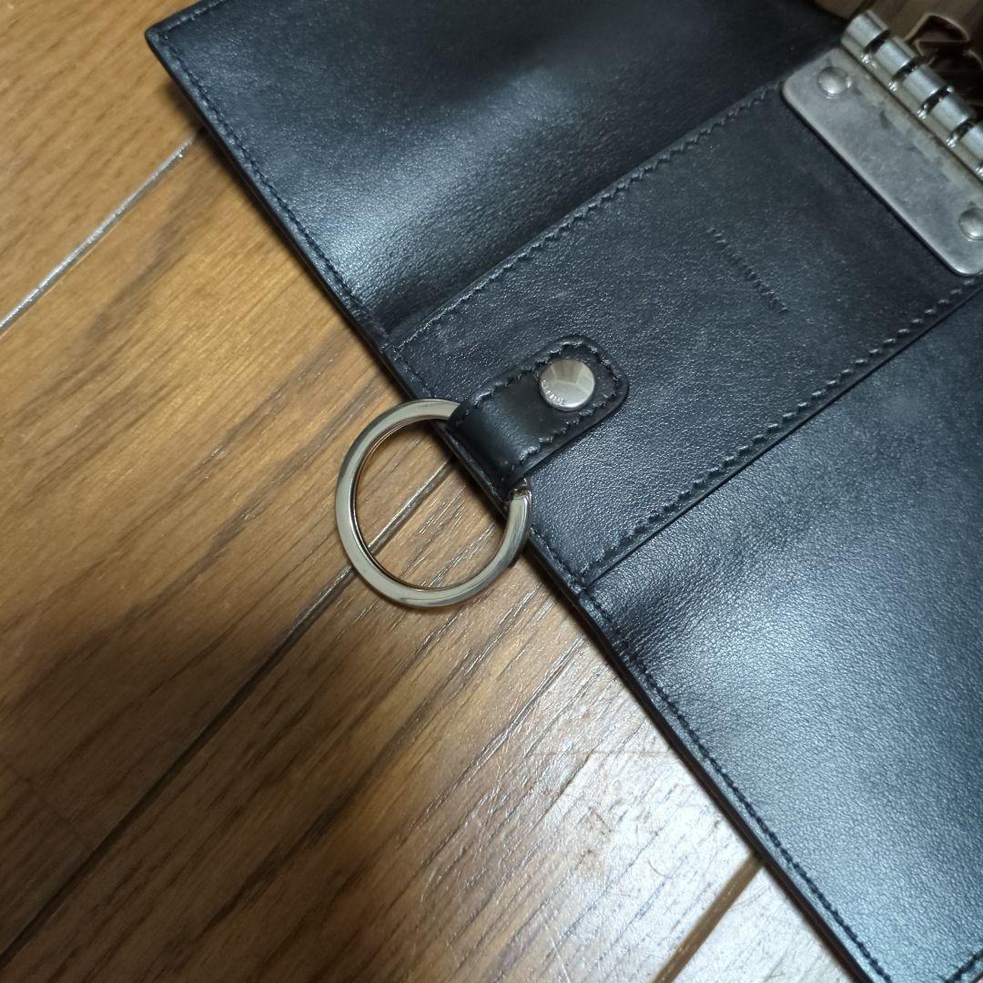 CELINE クロコ型押し　ブラック　 キーケース