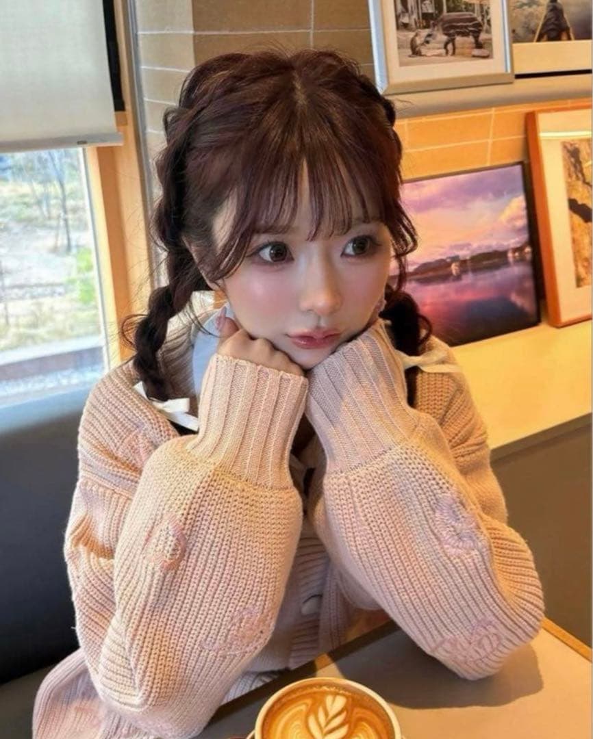 ダーリッチ Dベアエンブロイダリーニットカーディガン