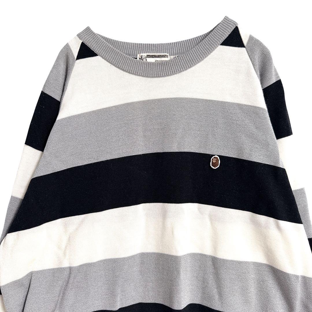 A Bathing Ape セーター 初期タグ 90s XL ボーダー