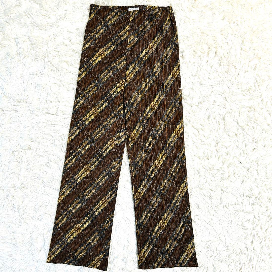 PLEATS PLEASE プリーツプリーズ イッセイミヤケ パンツ 総柄 2