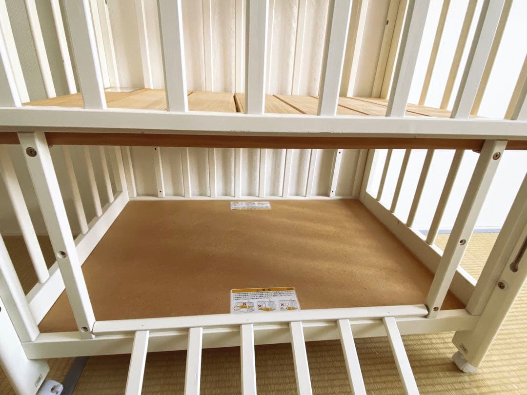 カトージのベビーベッド、布団、ベッドガード、敷きパッドのお得なセット