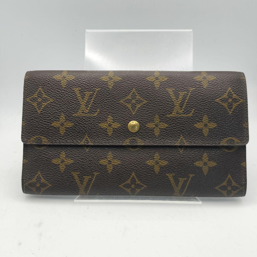 ルイヴィトン　長財布　モノグラム　ポルトトレゾールインターナショナル　ブラウン