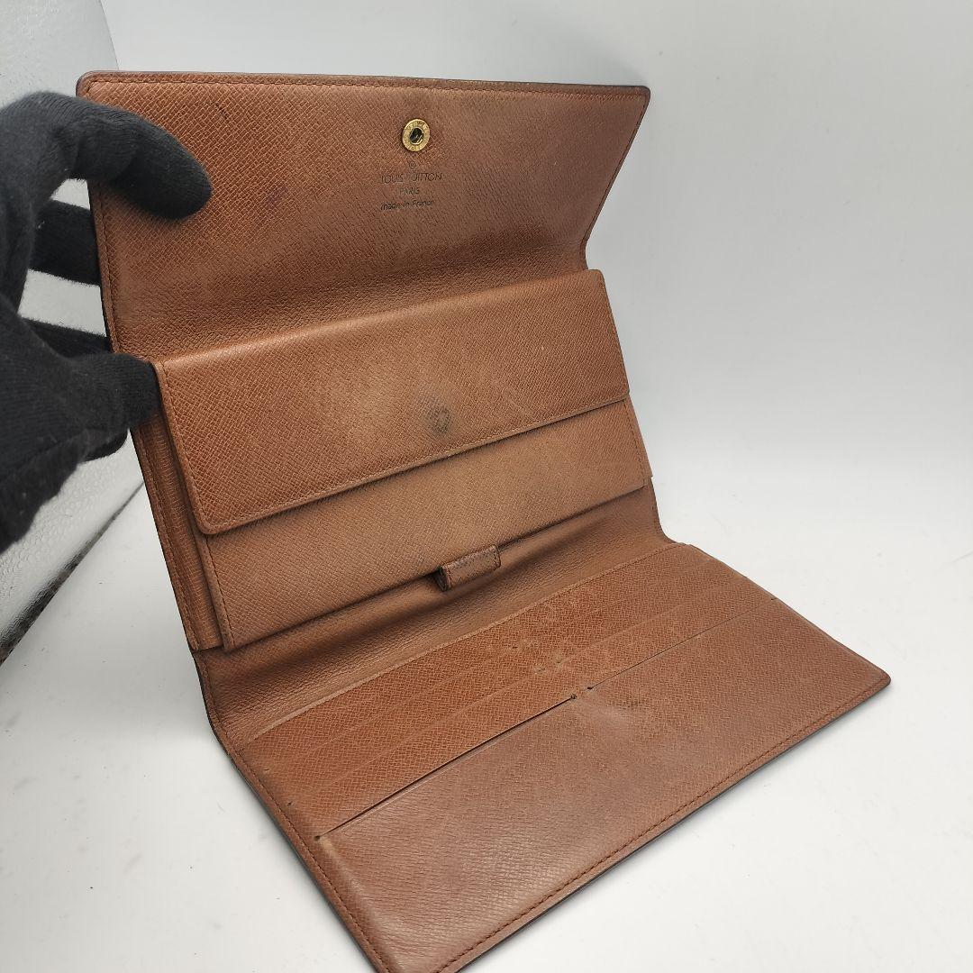 ルイヴィトン　長財布　モノグラム　ポルトトレゾールインターナショナル　ブラウン