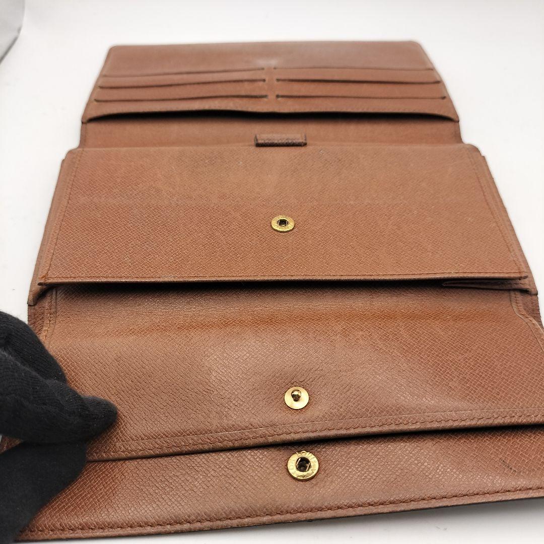 ルイヴィトン　長財布　モノグラム　ポルトトレゾールインターナショナル　ブラウン