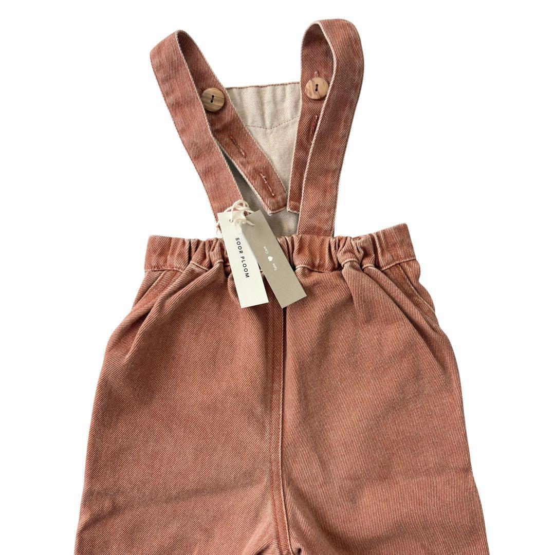 SOOR PLOOM ソーアプルーム サロペット ブラウン 2y 92cm