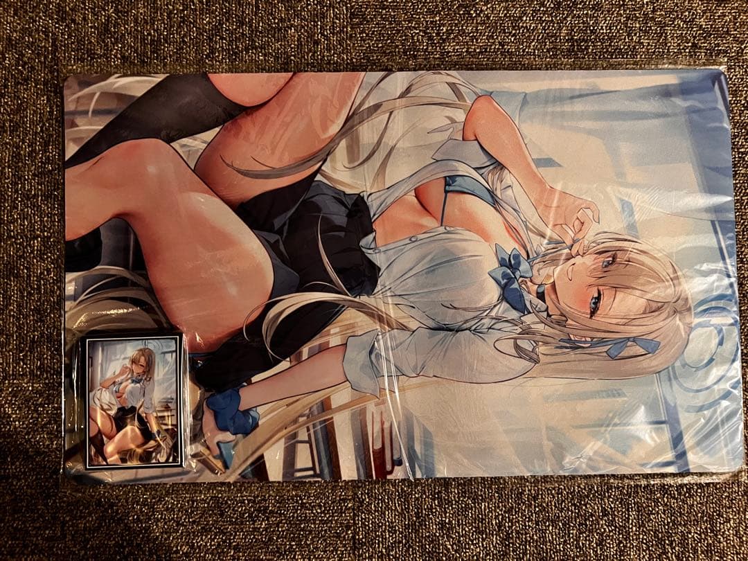 同人スリーブ　プレイマット　ブルーアーカイブ　一之瀬アスナ