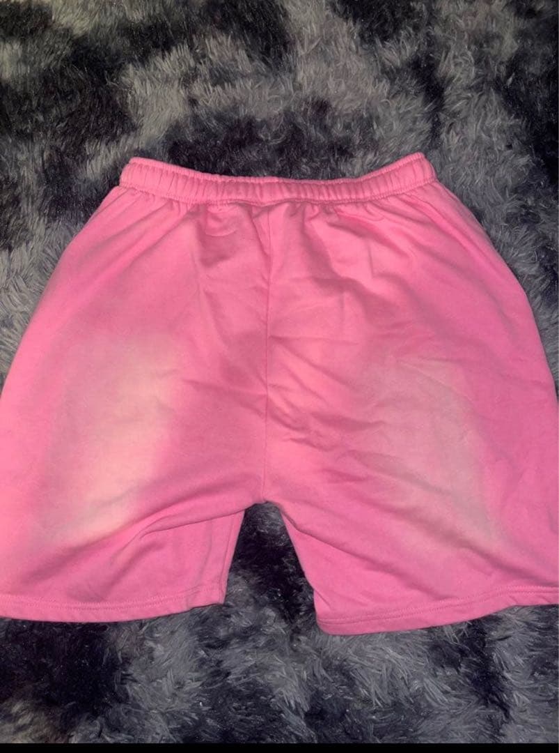 HELLSTAR ピンク フレイムデザイン ショートパンツ M
