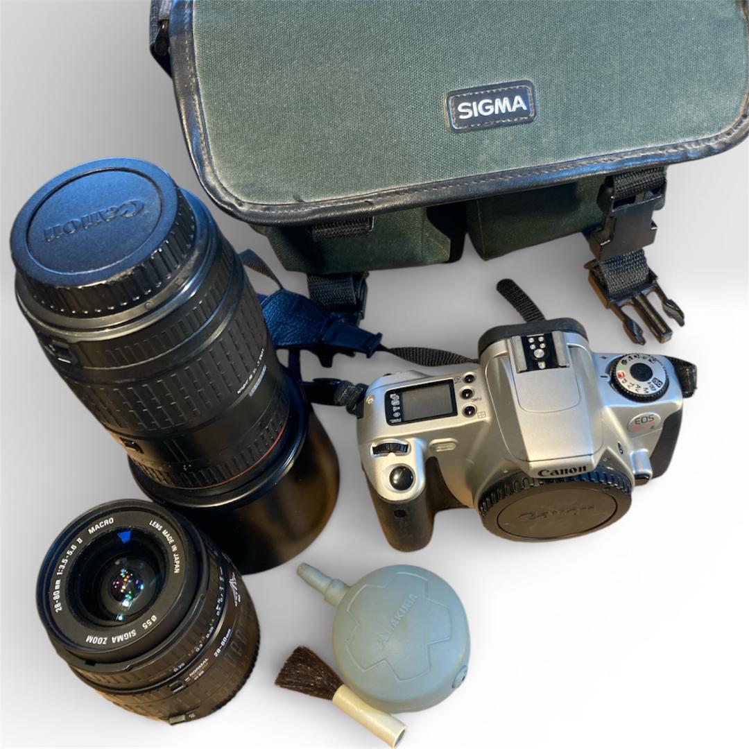 【動作確認済】フィルムカメラCanon EOS Kiss III ダブルレンズ