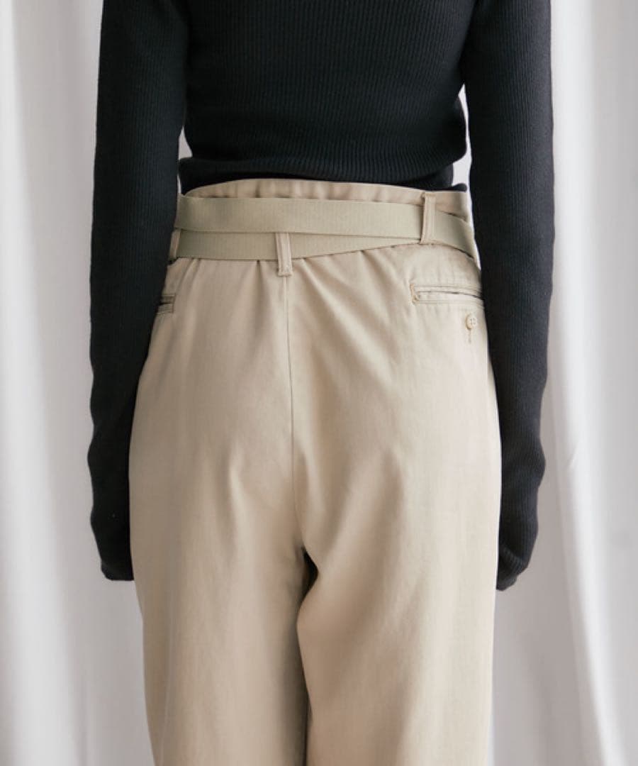 MAISON EUREKA メゾンエウレカ チノ リメイクラップパンツ