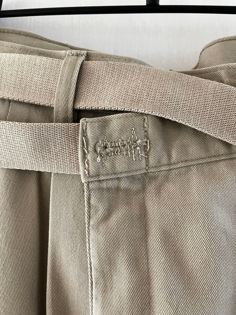 MAISON EUREKA メゾンエウレカ チノ リメイクラップパンツ