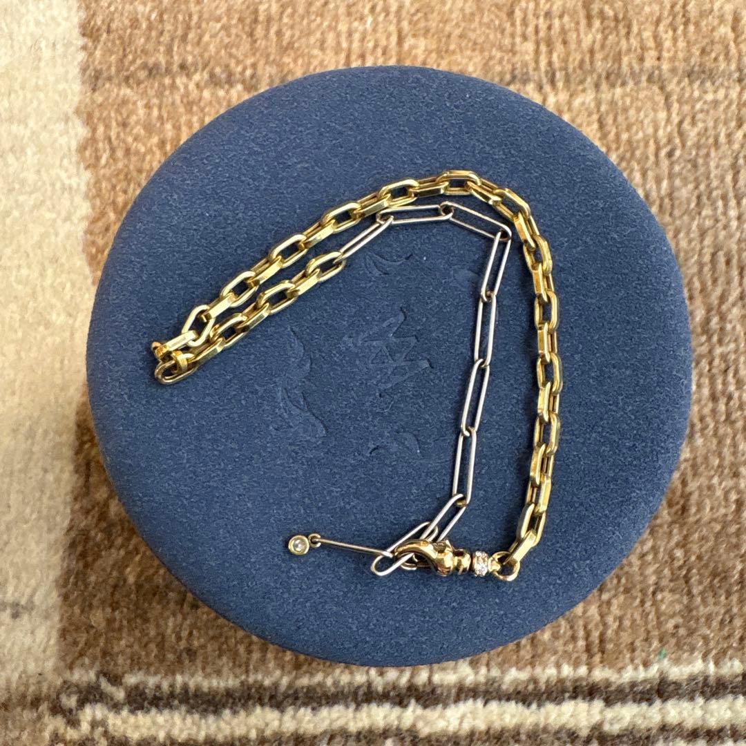 MILAMORE デュオチェーン Jr. アンクレット ダイヤモンド 18K