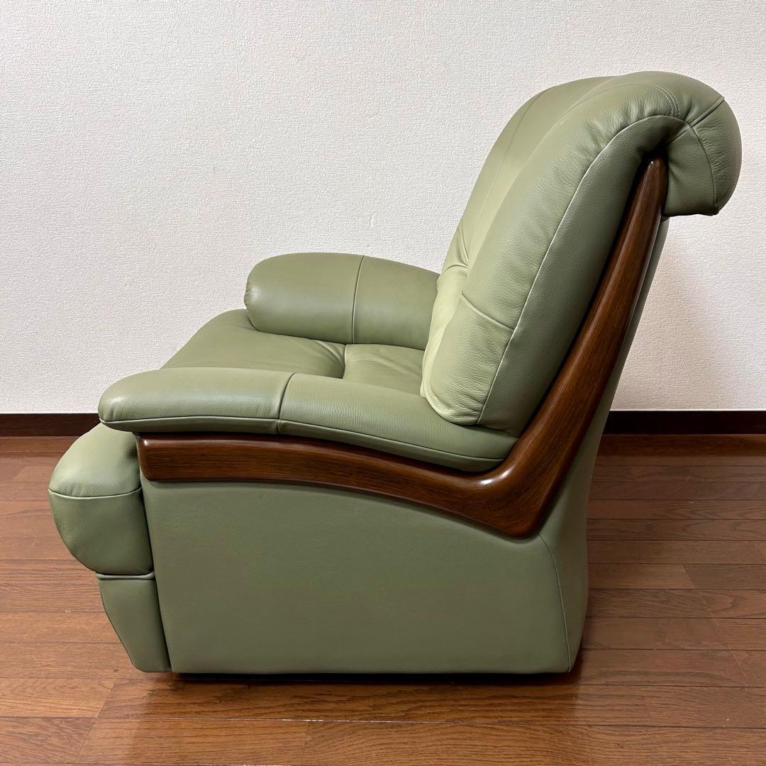 カリモク karimoku 回転式チェア　チターノ　レザー　1人掛け