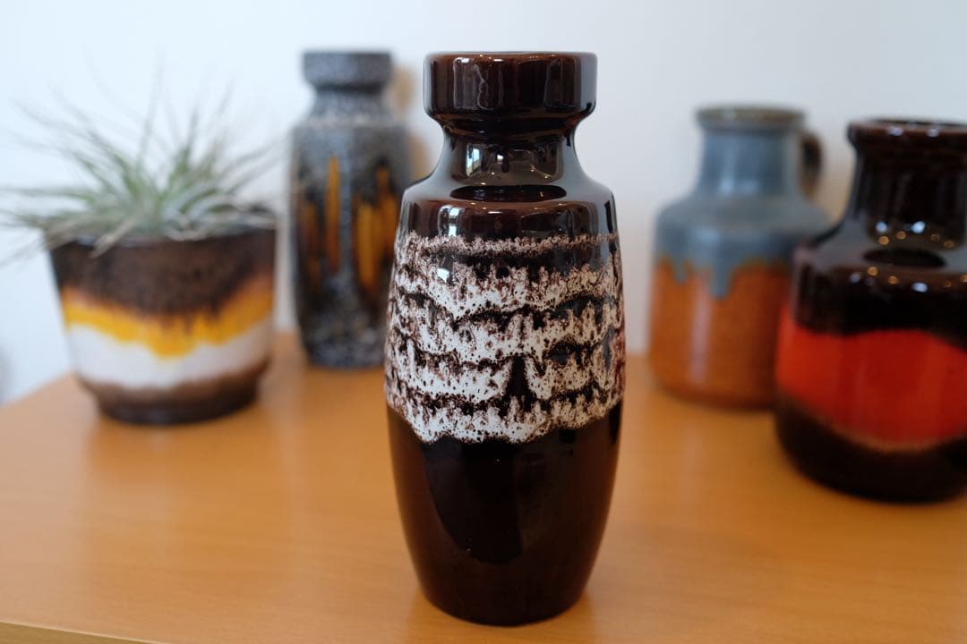 fatlava ファットラヴァ シューリッヒ 18cm 花瓶 ビンテージ ドイツ