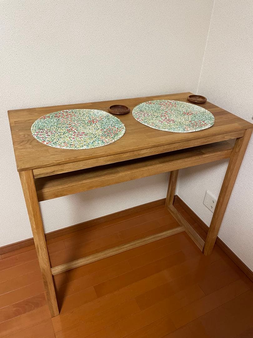 オークカウンターテーブル