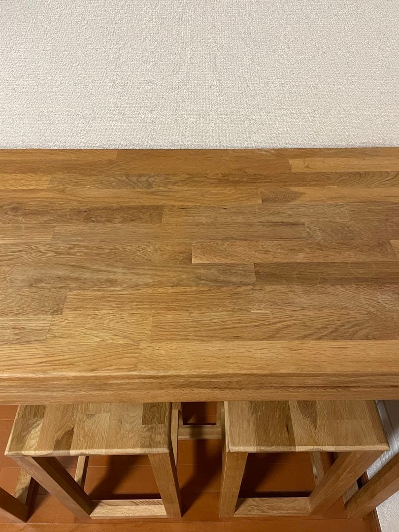オークカウンターテーブル