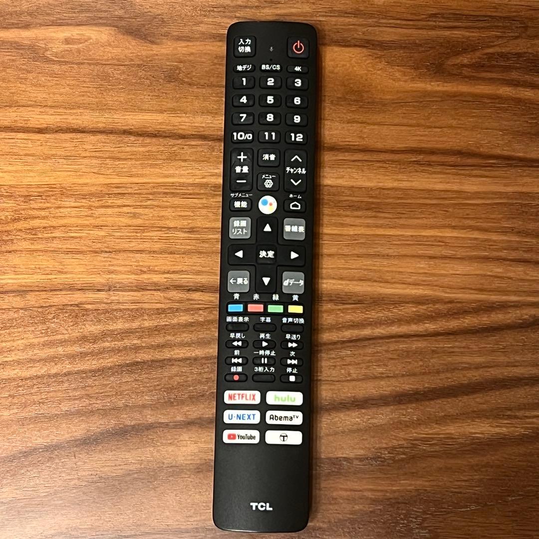 【美品】TCL 4K 55インチ チューナー搭載 Androidスマートテレビ