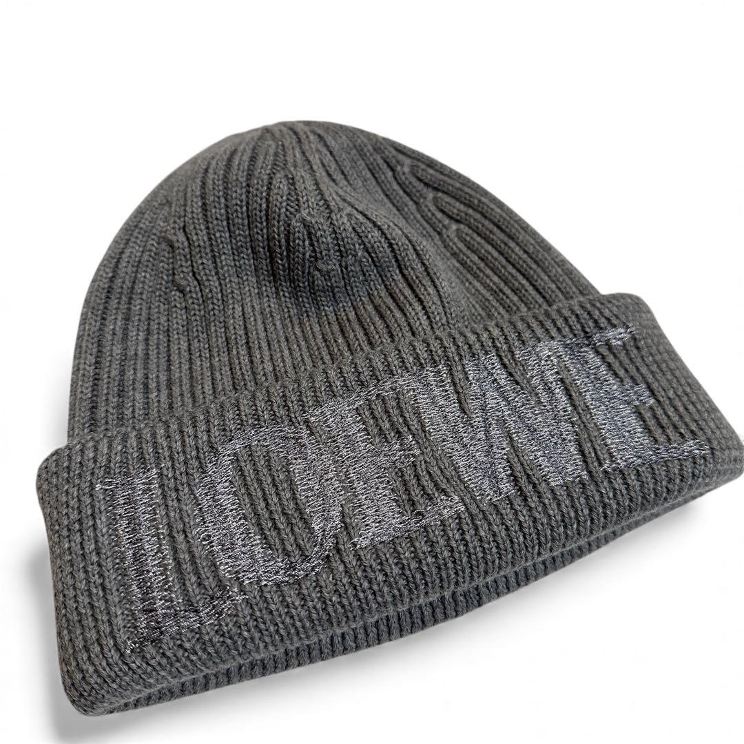 新品未使用 LOEWE ウールニット ビーニー ニットキャップ グレー