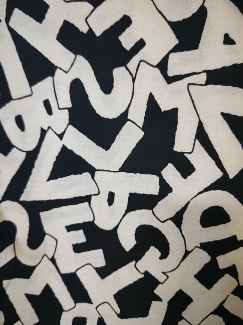 清水敬三郎 浴衣反物 アルファベット模様 116-21