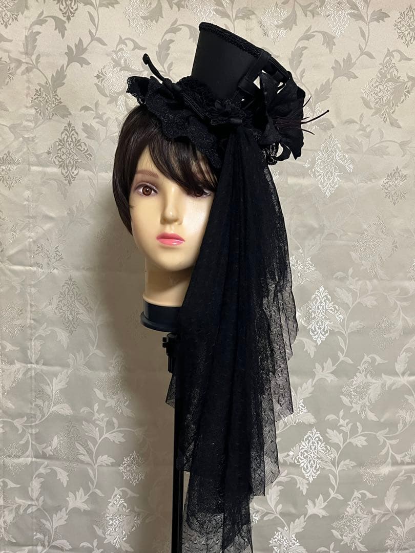ロリータ ハット ミニハット 帽子 ゴシック