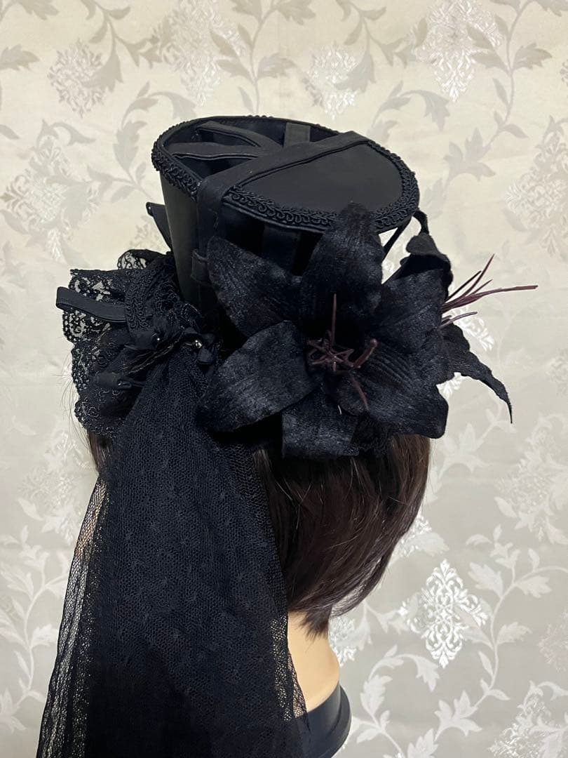 ロリータ ハット ミニハット 帽子 ゴシック