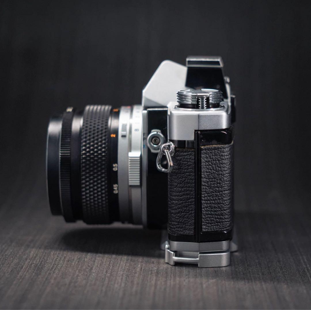 新品 OLYMPUS OM1、2、3用ハンドグリップ （黒檀/アルミニウム)