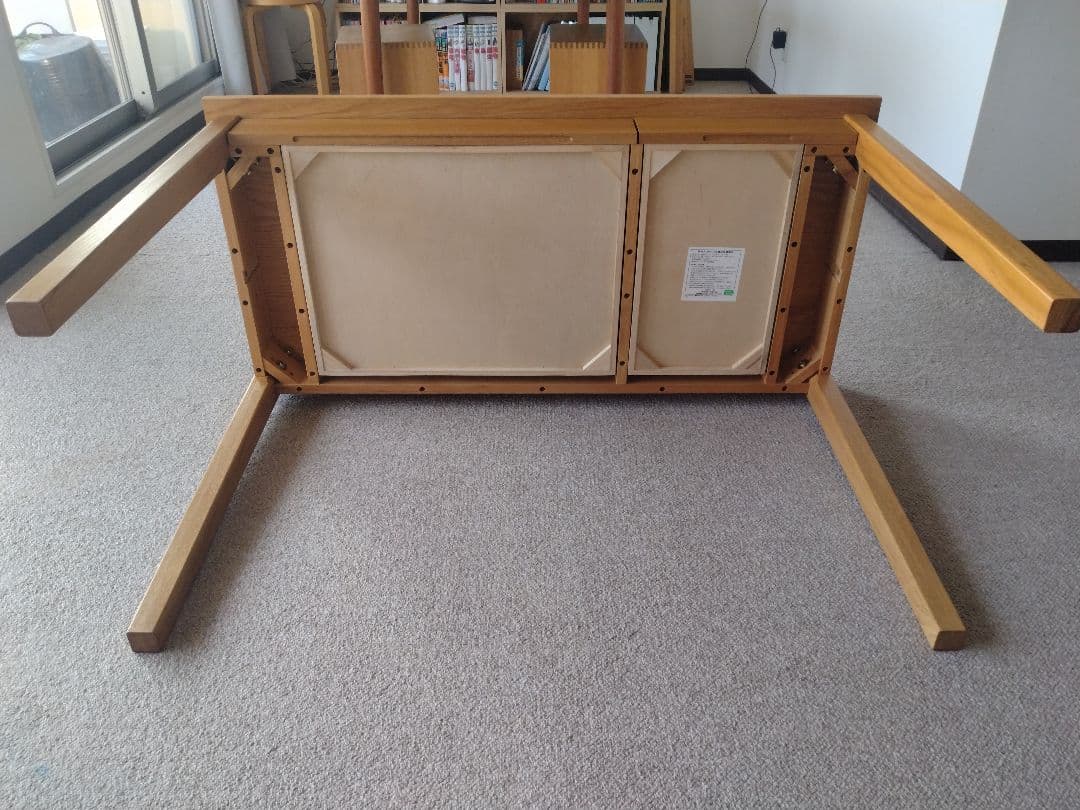 【すだ】MUJI/無印良品 無垢オーク材デスク110cm引出付/学習机