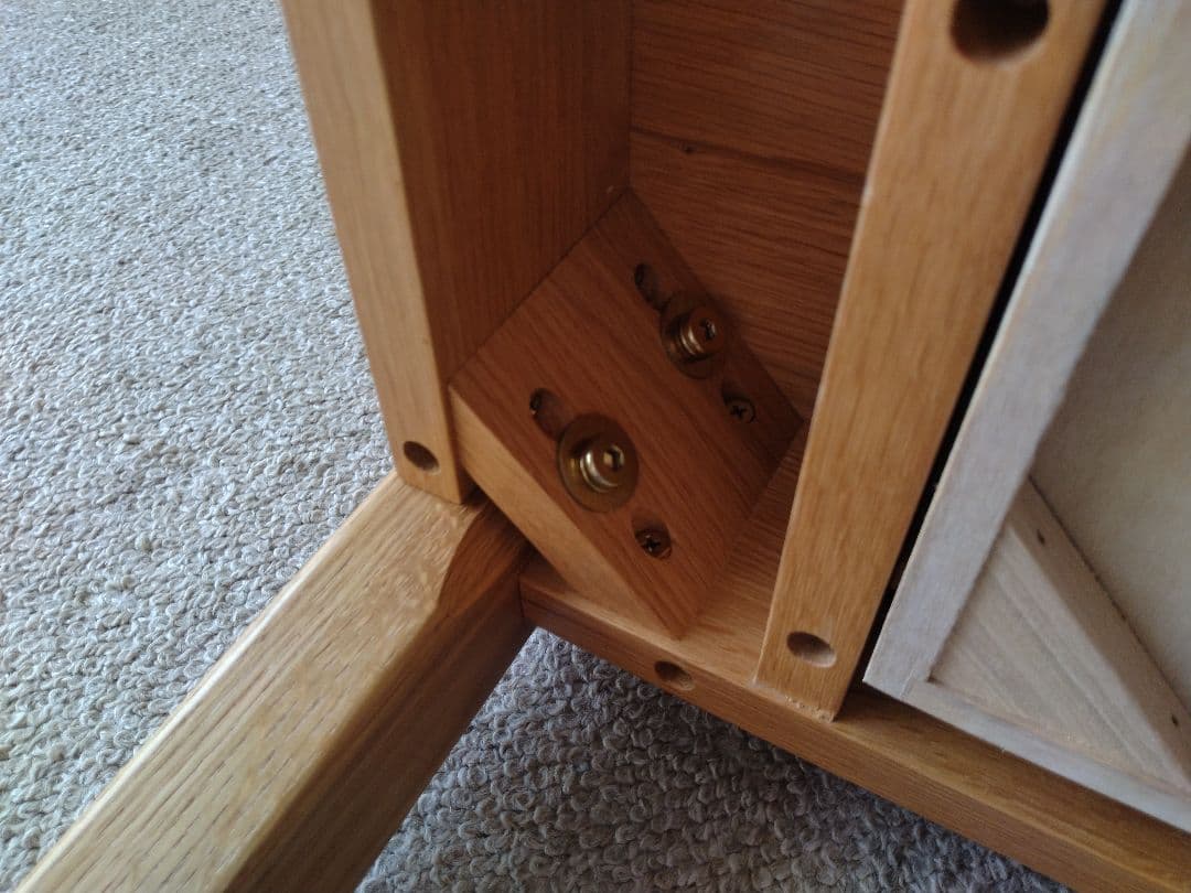 【すだ】MUJI/無印良品 無垢オーク材デスク110cm引出付/学習机