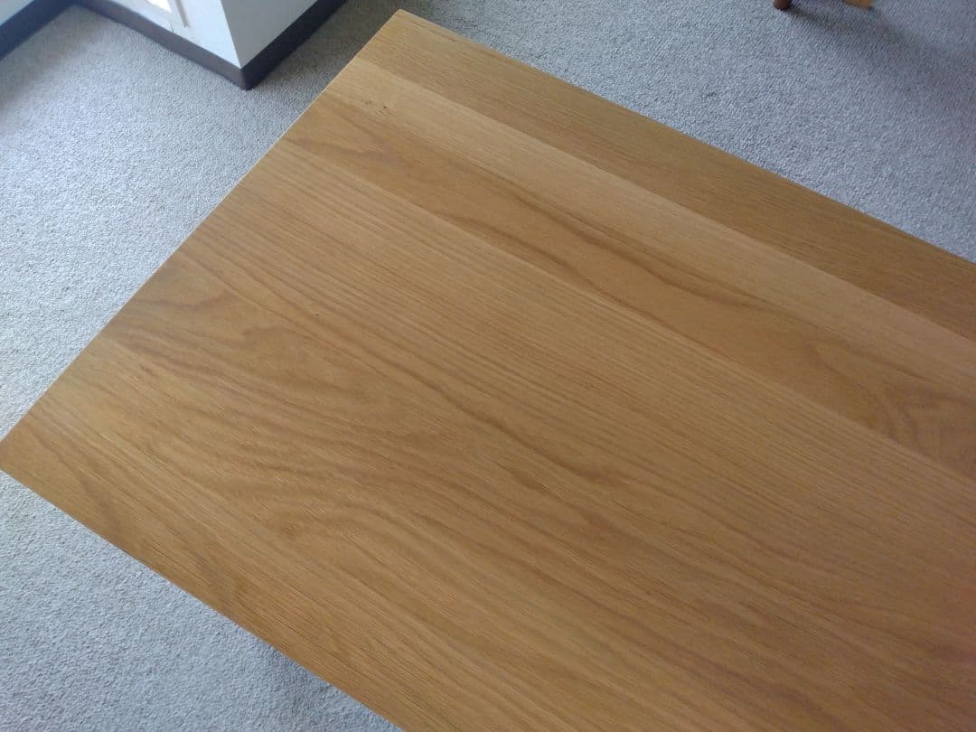 【すだ】MUJI/無印良品 無垢オーク材デスク110cm引出付/学習机