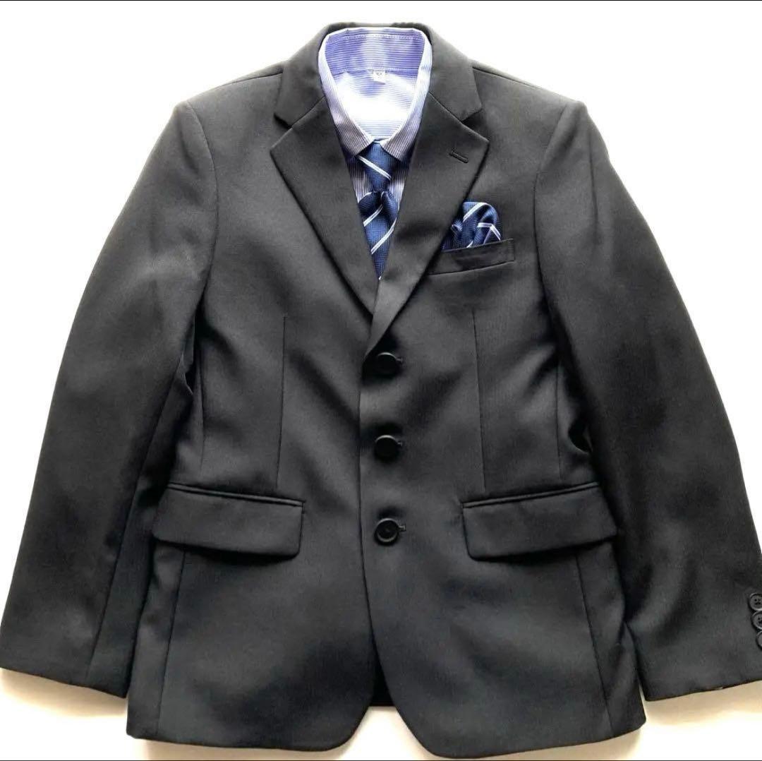 【美品】オリバーハウス フォーマル 男の子 卒業式 入学式 150cm ブラック