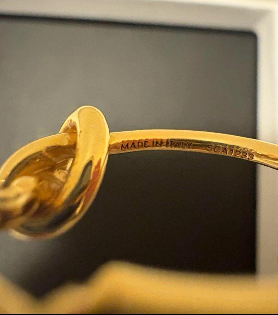 【片耳のみ】CELINE ノットフープ ピアス