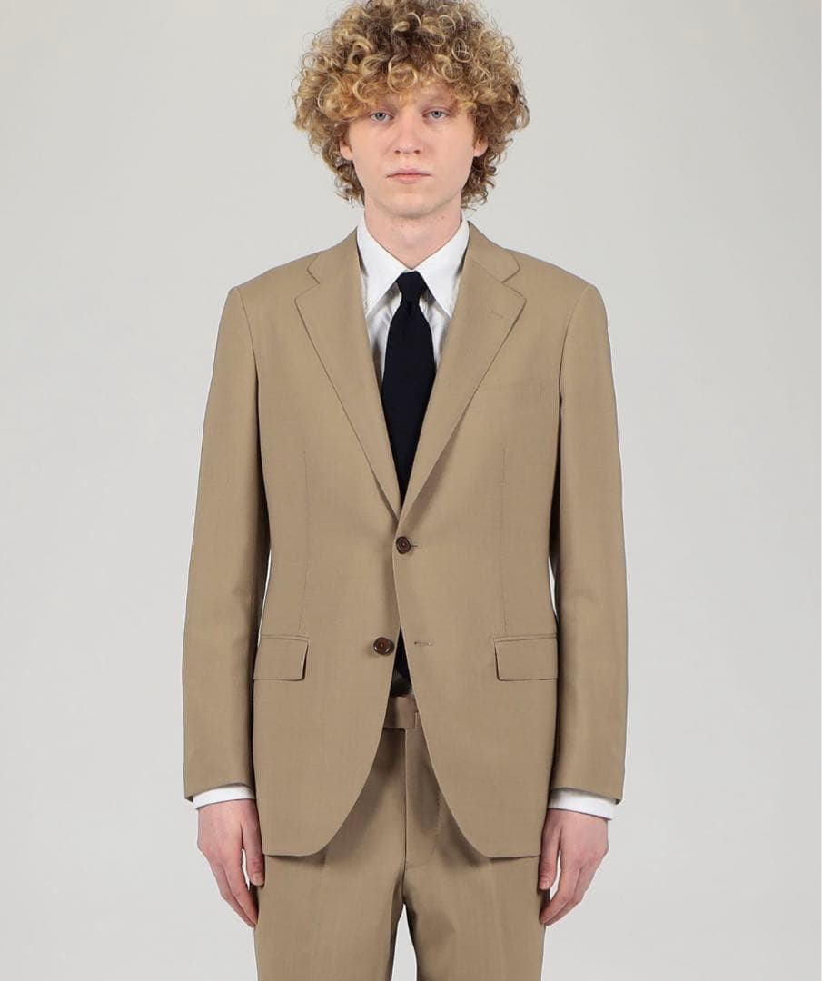 トゥモローランド ウールポリエステル シングルブレステッド2Bスーツ