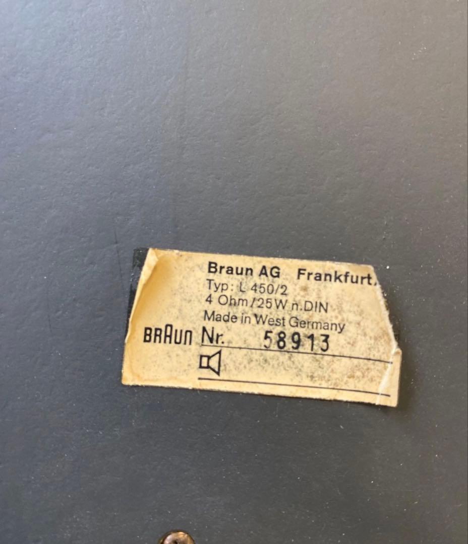 Braun L 450/2 スピーカー
