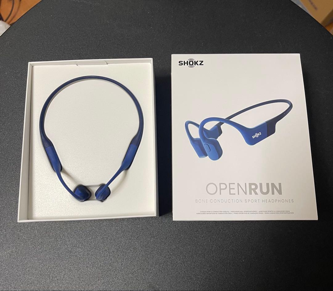 SHOKZ OPENRUN 骨伝導イヤホン ブルー