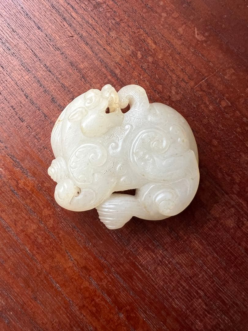 天然石 玉 彫刻 置物 古美術