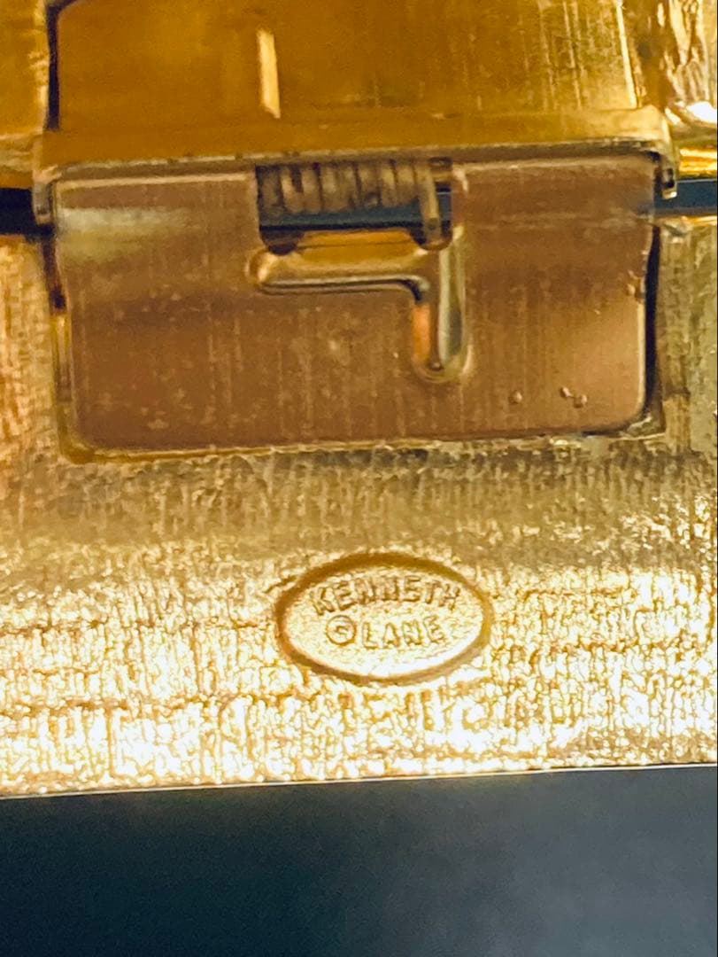 ケネスジェイレーン クリスタルゴールド バングル ブレスレット