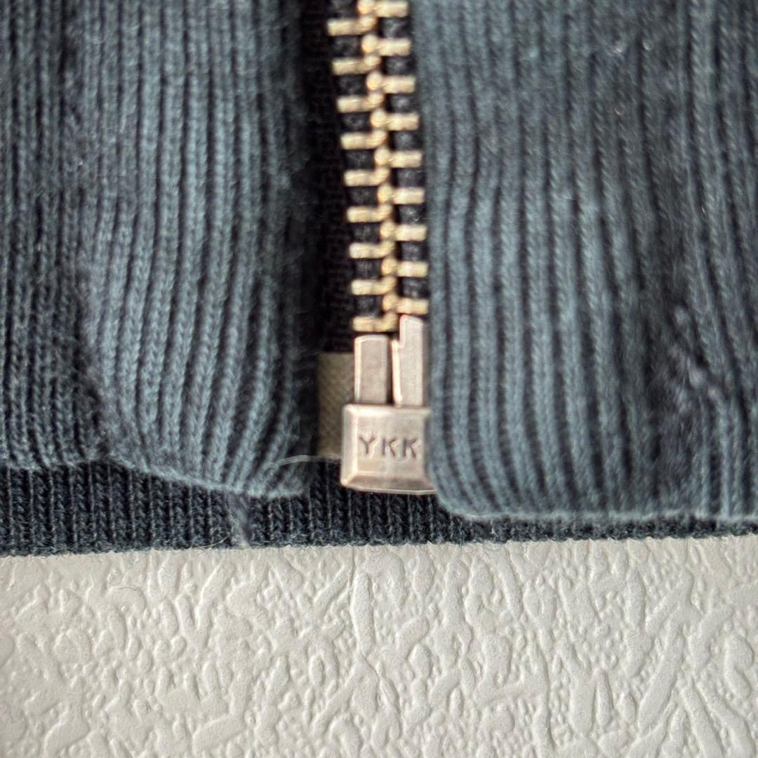 ラルフローレン　ビッグポニー　パーカー　裏起毛　ワッフル　刺繍入り　ブラック