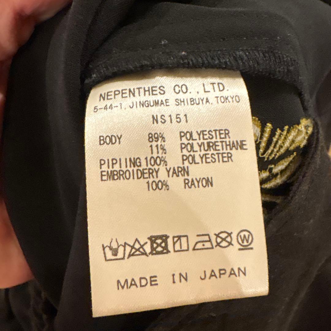 Needles トラックパンツ 黒×黄 定番 人気カラー 日本製