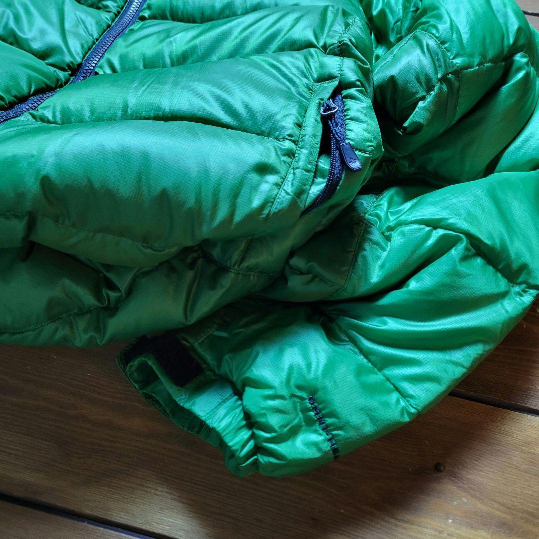 【今季大注目】90s コロンビア オムニヒートダウンジャケット 短丈 グリーン