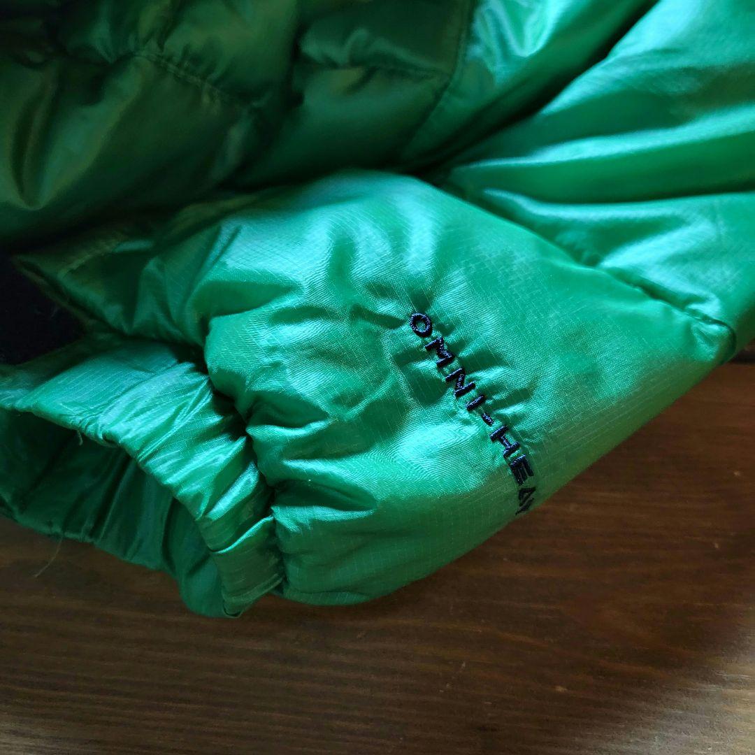 【今季大注目】90s コロンビア オムニヒートダウンジャケット 短丈 グリーン