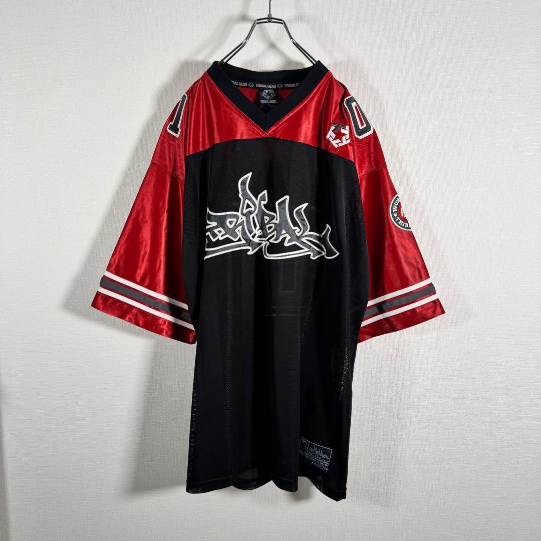 トライバルギア フットボールシャツ ゲームシャツ 刺繍 メッシュXL