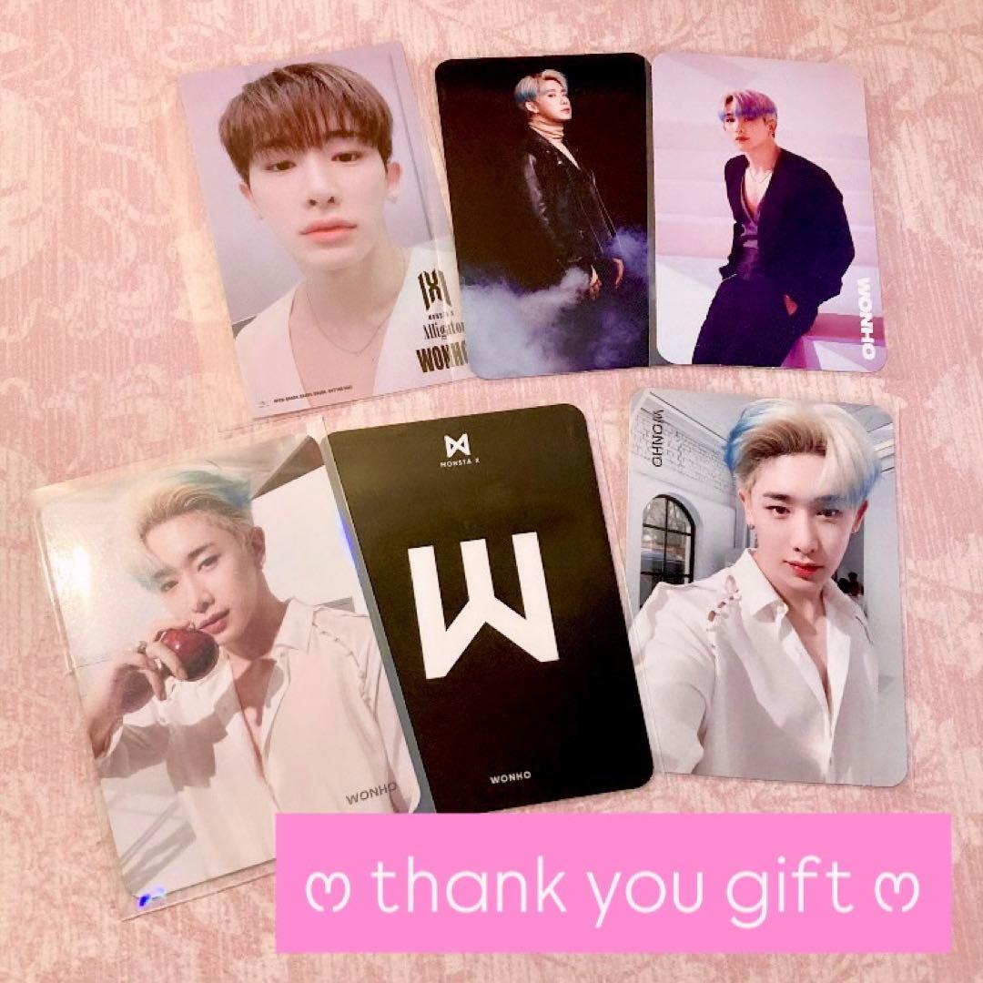 WONHO＊WE ARE HERE＊ウォノ　サノク トレカ・ステッカー （Ａ）