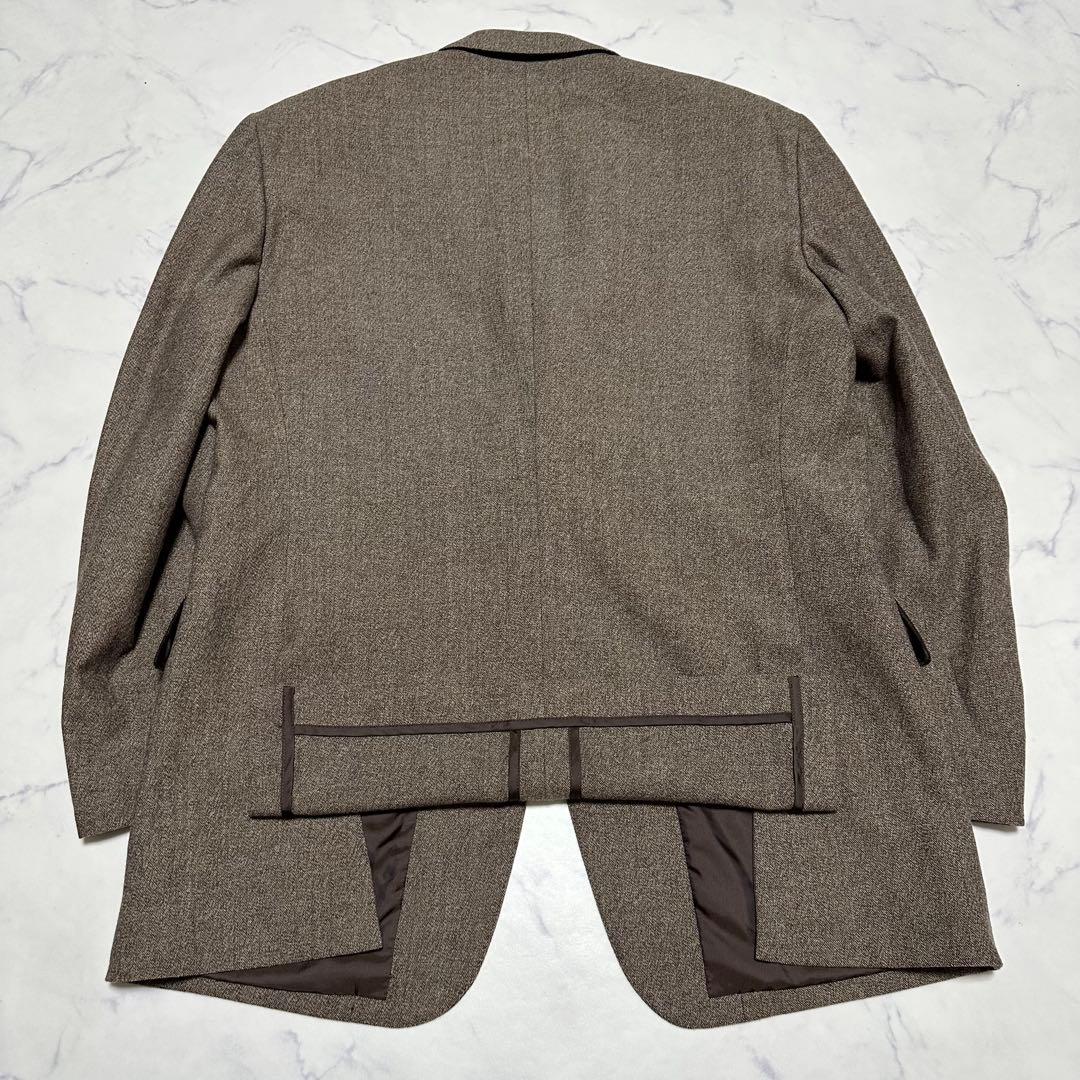 未使用級美品　希少　ジェイプレス　ツイード系セットアップスーツ　ブラウン　AB7