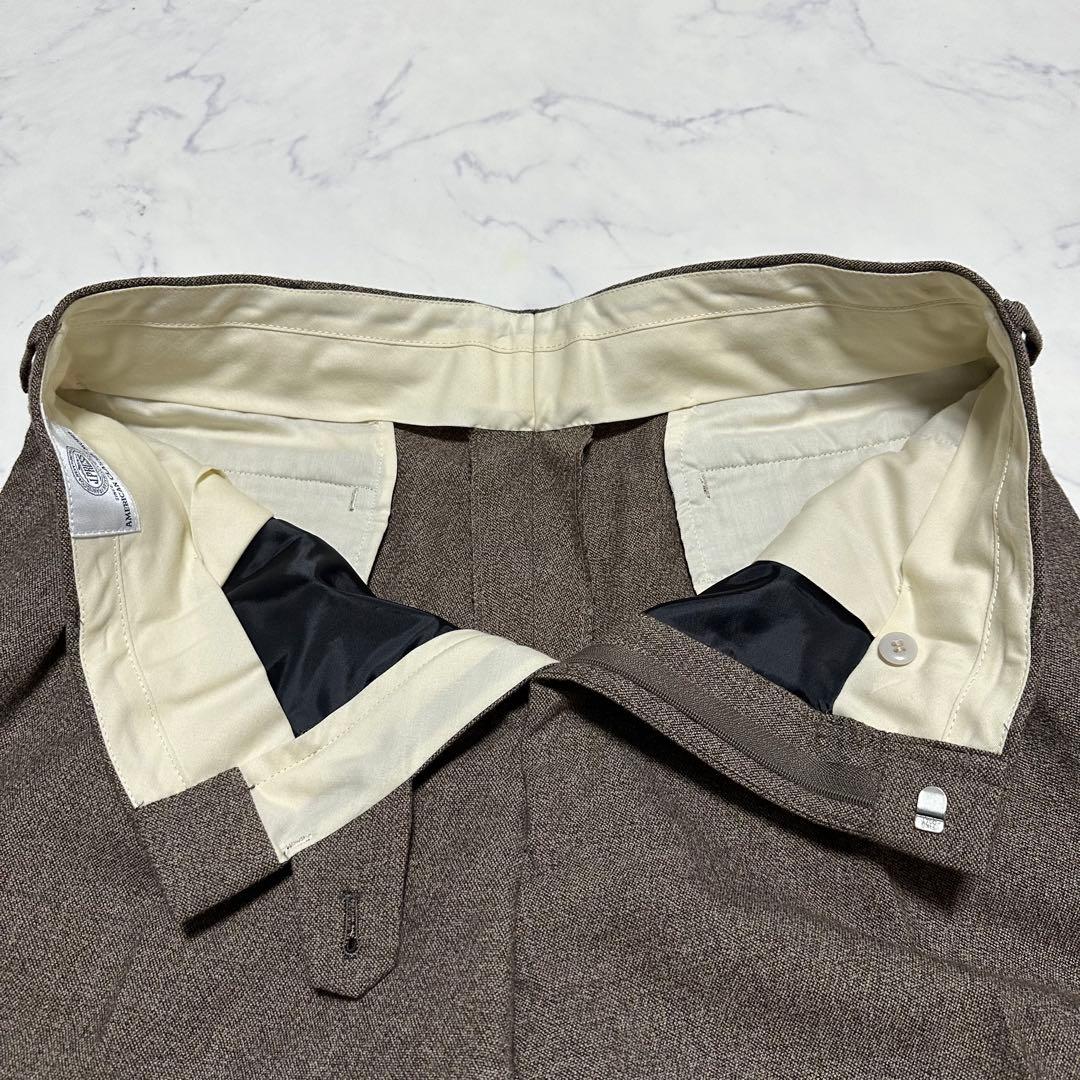 未使用級美品　希少　ジェイプレス　ツイード系セットアップスーツ　ブラウン　AB7