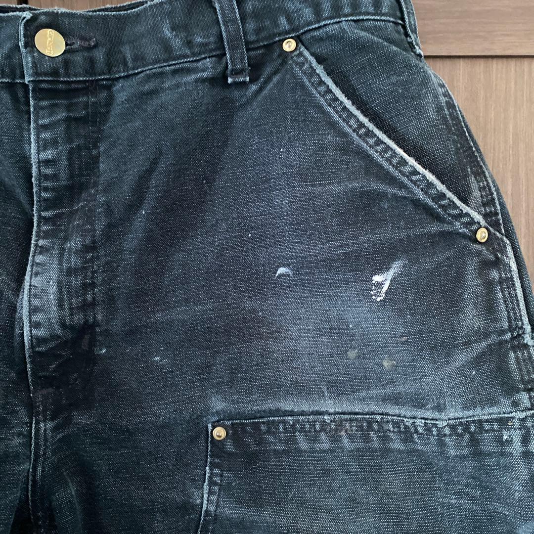 極上フェード　Carhartt ブラックダック　ダブルニーショーツ