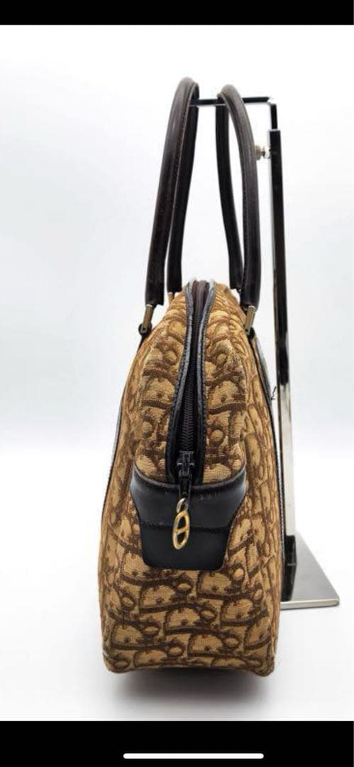 Christian Dior　トロッター　ハンドバッグ　トートバッグ　キャンバス