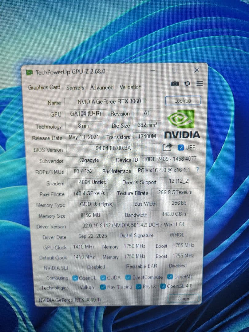 最終値下げGeForce RTX 3060ti　早く買ってくれる人